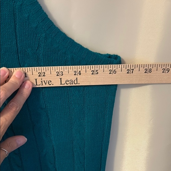 Cardigan V-Neck Ribbed Knit Sweater Vest - Picture 6 of 7